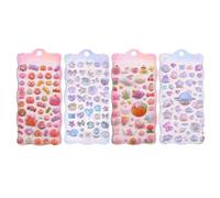 Autocollants Animaux Mignons | Autocollants 3D Doux et Sucrés | Décalques pour Cahiers Manuels Tablettes | Récompenses Scolaires Maternelle et Jardin d'