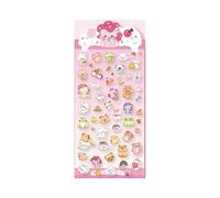 Autocollants animaux pour journaux, étui de téléphone, bouteille d'eau, stylo, ordinateur portable, snowboard, décoration, dessin animé, esthétique, transparent