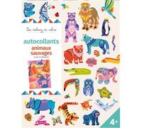 Autocollants animaux sauvages - avec 6 décors - - Cinzia Sileo - Deux Coqs D'or - Jeux livres objets