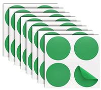 Autocollants Anti-Collision pour Vitre 32 cercles Vinyle Adhésif Anti-Choc des Personnes et Oiseaux pour Fenêtre Verre Vitrine (5,5 cm, vert)