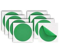 Autocollants Anti-Collision pour Vitre 8 cercles Vinyle Adhésif Anti-Choc des Personnes et Oiseaux pour Fenêtre Verre Vitrine (12 cm, vert)