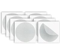 Autocollants Anti-Collision pour Vitre 8 Cercles Vinyle Adhésif Anti-Choc des Personnes et Oiseaux pour Fenêtre Verre Vitrine (12 cm, mat)