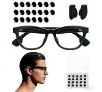 Autocollants anti-lumière LED pour lunettes intelligentes Ray-Ban Meta Wayfarer/Skyler/Headliner Gen 2 - Silicone antidérapant - Cache-oreilles occultants pour Meta Gen 2