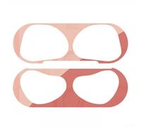 Autocollants anti-poussière intérieurs en métal pour AirPods 1 2 3 et Pro 1 2 avec design Flip (pour Airpods 1/2 génération or rose)