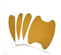 Autocollants anti-rayures for poignée de porte voiture, protecteur en Fiber carbone, Film Protection for automobile, accessoire style extérieur Pour Cerfs-volants et Avions Radiocommandés(4PC Gold)