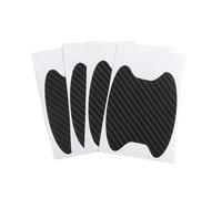 Autocollants anti-rayures for poignée de porte voiture, protecteur en Fiber carbone, Film Protection for automobile, accessoire style extérieur Pour Cerfs-volants et Avions Radiocommandés(4PC Black)