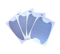 Autocollants anti-rayures for poignée de porte voiture, protecteur en Fiber carbone, Film Protection for automobile, accessoire style extérieur Pour Cerfs-volants et Avions Radiocommandés(4PC Silver)