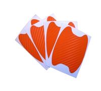 Autocollants anti-rayures for poignée de porte voiture, protecteur en Fiber carbone, Film Protection for automobile, accessoire style extérieur Pour Cerfs-volants et Avions Radiocommandés(4PC Orange)