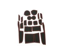 Autocollants Antidérapants avec Mots dans La Voiture 17 Pièces Rainure Porte Intérieure Tapis Tasse pour Suzuki pour Vitara 2015 2016 Tapis De Tableau De Bord (Color : Rouge)