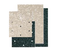 Autocollants Antidérapants avec Trous 47 x 33 cm Pack de 2 Vert Vert