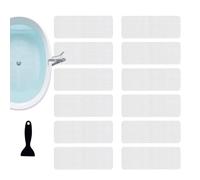 Autocollants antidérapants pour douche en vinyle souple avec spatule | Autocollants antidérapants pour baignoire pour salle de bain, escaliers, piscine, lavabo, toilettes, adultes et enfants