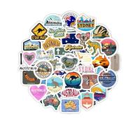 Autocollants Australie pour bouteilles d'eau et ordinateurs portables - Décorations et cadeaux sur le thème de l'Australie, vinyle imperméable - Australia Stickers