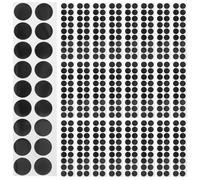Autocollants Auto-adhésif Papier Noir 900 Pièces Ronds de Cible