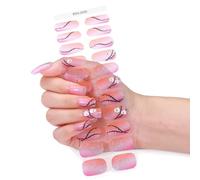 Autocollants Auto-adhésifs pour Ongles en Gel Semi-durci, Bandes D'ongles Pour Halloween, Autocollants Pour Ongles Phosphorescents, Autocollants Pour Ongles En Gel Sans Cuisson(05#)