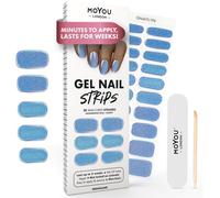 Autocollants Auto-Adhésifs Pour Ongles En Gel Semi-Durci, Lampe Uv/Led Requise, 20 Enveloppes De Vernis À Ongles En Gel, Autocollants Pour Nail Art - Jungle Gold