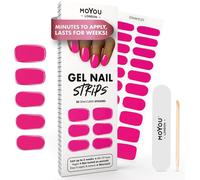 Autocollants Auto-Adhésifs Pour Ongles En Gel Semi-Durci, Lampe Uv/Led Requise, 20 Enveloppes De Vernis À Ongles En Gel, Autocollants Pour Nail Art - Crystal Clear