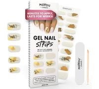 Autocollants Auto-Adhésifs Pour Ongles En Gel Semi-Durci, Lampe Uv/Led Requise, 20 Enveloppes De Vernis À Ongles En Gel, Autocollants Pour Nail Art - Boho Chic