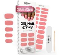 Autocollants Auto-Adhésifs Pour Ongles En Gel Semi-Durci, Lampe Uv/Led Requise, 20 Enveloppes De Vernis À Ongles En Gel, Autocollants Pour Nail Art - Crystal Clear