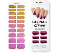 Autocollants Auto-Adhésifs Pour Ongles En Gel Semi-Durci, Lampe Uv/Led Requise, 20 Enveloppes De Vernis À Ongles En Gel, Autocollants Pour Nail Art - Jungle Gold