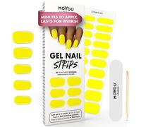 Autocollants Auto-Adhésifs Pour Ongles En Gel Semi-Durci, Lampe Uv/Led Requise, 20 Enveloppes De Vernis À Ongles En Gel, Autocollants Pour Nail Art - Crystal Clear
