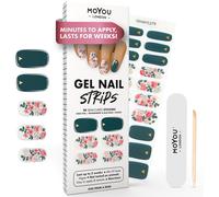 Autocollants Auto-Adhésifs Pour Ongles En Gel Semi-Durci, Lampe Uv/Led Requise, 20 Enveloppes De Vernis À Ongles En Gel, Autocollants Pour Nail Art - Kiss From A Rose