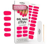 Autocollants Auto-Adhésifs Pour Ongles En Gel Semi-Durci, Lampe Uv/Led Requise, 20 Enveloppes De Vernis À Ongles En Gel, Autocollants Pour Nail Art - Crystal Clear