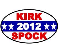 Autocollants/autocollant pour voiture JDM la rigide - Kirk Star Trek Spock 2012 Funny Bumper Stickers 127 mmx88 mm