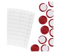 Autocollants autocollants en cire à cacheter, 160 points adhésifs double face for sceau de cire 1 pouce gris clair