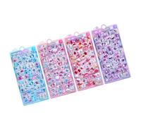 Autocollants avec motif de dessin animé gaufré en résine PVC imperméable pour la fabrication de cartes d'ordinateur portable, étui de téléphone portable, art mural de chambre d'enfant, réutilisable