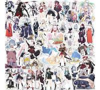 Autocollants Azur Lanes, 55 Pcs Figurine Vinyle Stickers Imperméable Pour Fête, Scrapbooking Ordinateur Portable Skateboard Pour Étudiants Adolescents