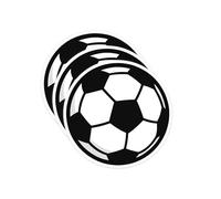 Autocollants ballon de football pour adultes - Autocollants de sport en vinyle imperméable pour bouteilles d'eau, ordinateurs portables, gobelets, casiers, casques et équipement - Cadeau pour fans de