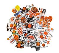 Autocollants basketball pour enfant stickesr basket-ball pour skate ordinateurs portable bouteilles d'eau vélo livres scolaires casque de moto journa livres autocollants vinyle stickers set basket