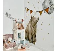 Autocollants bébé Dekornik Mr. Bear Good Night Beige 70x93 cm