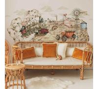 Autocollants bébé Dekornik Vintage Factory/Industrial Evolution Beige 160x80 cm