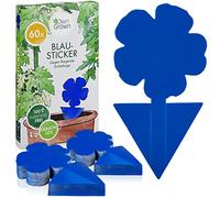 Autocollants Bleus Contre Les Thrips : 60x pièges adhésifs sans Insecticide pour Lutter Contre Les parasites des Plantes d'intérieur - Piège à Mouches OwnGrown