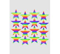 Autocollants Body Minis Étoile Arc-En-Ciel