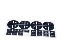 Autocollants Bouton Compatible Avec Buick Pour Enclave CX CXL 2006 2007 2008 2009 2010 2011 2012 Autocollant En PVC Pour Bouton Climatisation Voiture Accessoires Réparation Pour Tableau