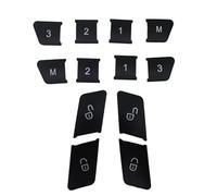 Autocollants Bouton Volant Compatible Avec Benz Pour Pour W204 2008-2013 Pour Pour W212 2010-2015 Mémoire Porte Voiture Verrouillage Siège Bouton Commutation Réglage