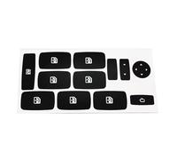 Autocollants Bouton Volant Compatible Avec Fiat Pour Croma 2005-2011 Autocollant Réparation Bouton Poussoir Superposition Commande Commutateur Fenêtre Pour La Restauration Bouton Bouton