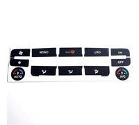 Autocollants Bouton Volant Compatible Avec Ford Pour S-Max Pour MONDEO Bouton Commutation Commande Climatisation Voiture Autocollants Réparation Kit Réparation Bouton A/C Noir Mat