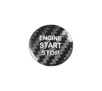 Autocollants boutons Auto Compatible avec Toyota pour Corolla 2014 2015 2016 2017 2018 Autocollant protection bouton démarrage d'arrêt du moteur voiture décoration intérieure(Black)