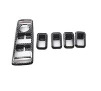Autocollants Boutons Compatible Avec Benz Pour C350 2008-2014 Pour C250 2010-2014 Pour E550 2010-2015 Autocollant Couverture Cadre Bouton Commutation Fenêtre Voiture(Carbon fiber style)