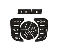 Autocollants Boutons Compatible Avec C4 2014-2018 Kit De Réparation Autocollant Pour Boutons Commande Climatisation Usés Autocollants Noirs Pour Boutons Poussoirs Automobiles