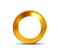 Autocollants Boutons Compatible Avec VW Pour Scirocco Pour Beetle 2011 2012 2013 2014 2015 2016 Emblème Volant Voiture Accessoires Garniture Décoration(Yellow)