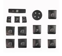 Autocollants boutons internes Compatible Avec Benz Pour C180 2011, 2012, 2013, 2014 Et Pour C230 2008-2009 Autocollants De Réparation Pour Boutons De Vitres De Voiture