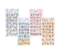 Autocollants Bulles | 4 feuilles de décorations autocollantes pour l'artisanat | Autocollants Puff - Pour , filles, petite enfance, album de découpes, école, prix, cadeaux pour fêtes