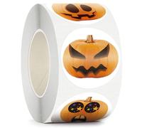 Autocollants Cadeaux D'horreur De Citrouille D'halloween, Étiquette Adhésive De Scellage, Fournitures De Papeterie Scolaire, Décor Fait À La Main Pour Bricolage, 50 À 500 Pièces