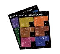 Autocollants Calendrier 2026, Gestion D'emploi Du Temps Imperméable - Étiquettes D'onglets D'index Mensuels,Pour Élèves Étudiants Journaux Cahiers Scrapbooking École