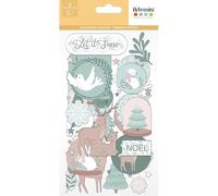 Autocollants cartonnés Chipboard - Let it snow - 48 pcs