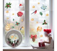 Autocollants ChristmFor as WFor All conçus pour améliorer la décoration des vacances, FeFor aturing Festive motifs for and Long LFor asting PVC Mat For AteriFor al for multiple Surfaces For